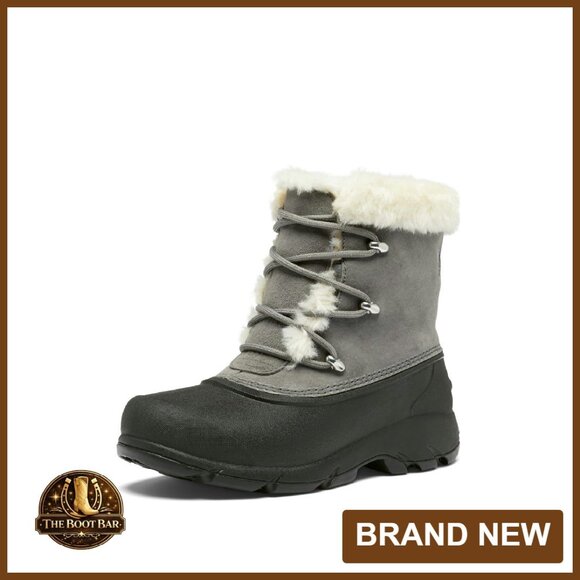Waterproof Winter Snow Boots Women's Size 7 Lace-Up Traction